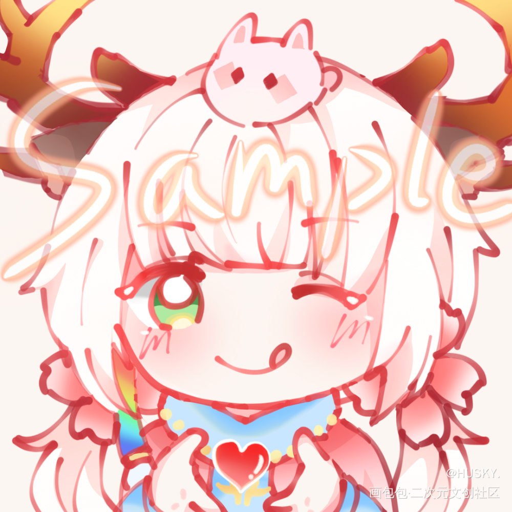 🌸🌸🌸_光遇Q版大头光遇樱花接稿光遇sky约稿绘画作品