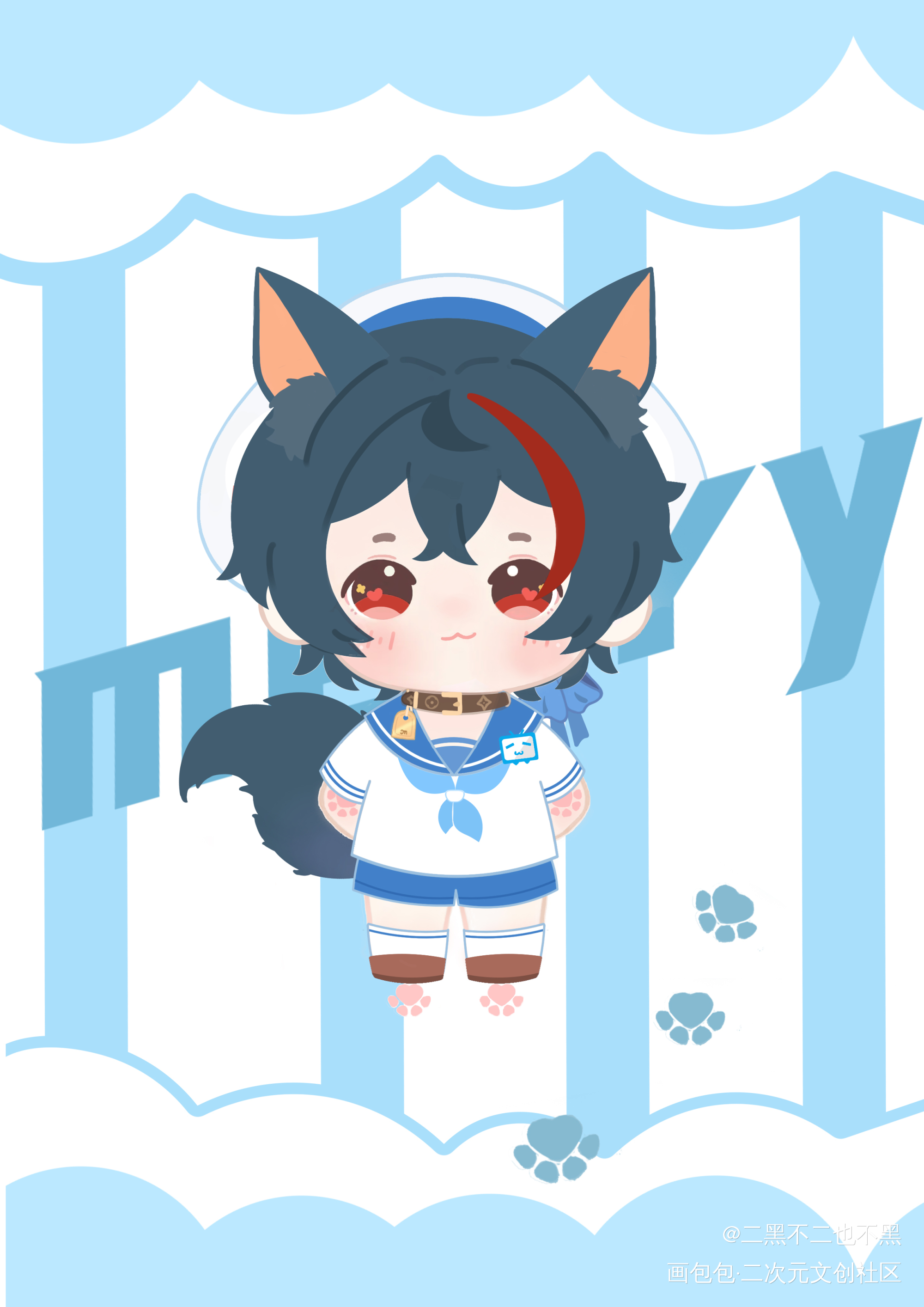 merry！！！！_虚拟主播板绘涂Q版Merryweather绘画作品