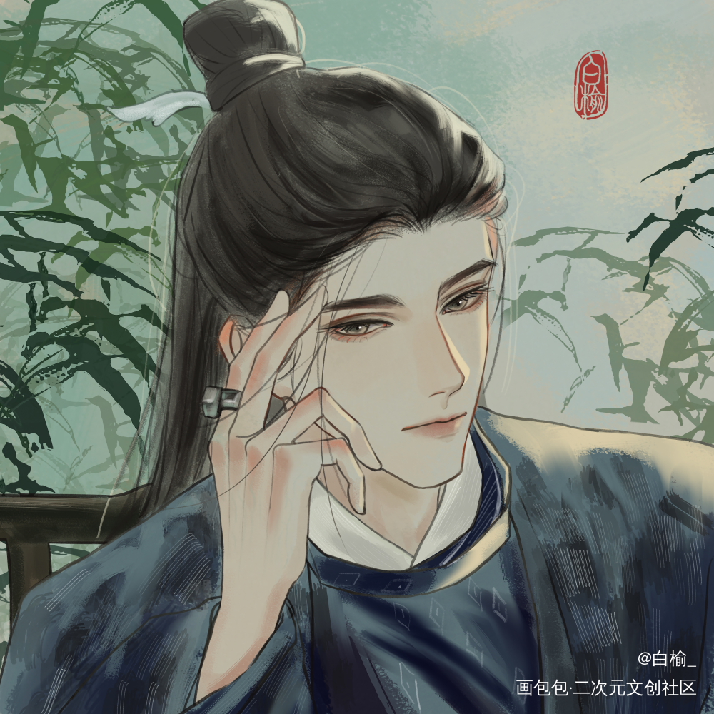 东方员外_插画东方青苍苍兰诀绘画作品