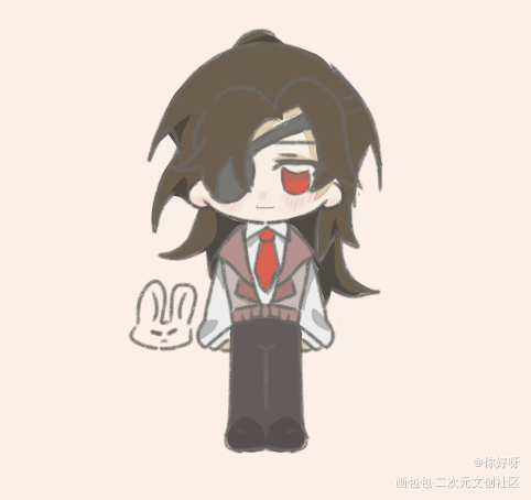 qq人？_天官赐福花怜绘画作品