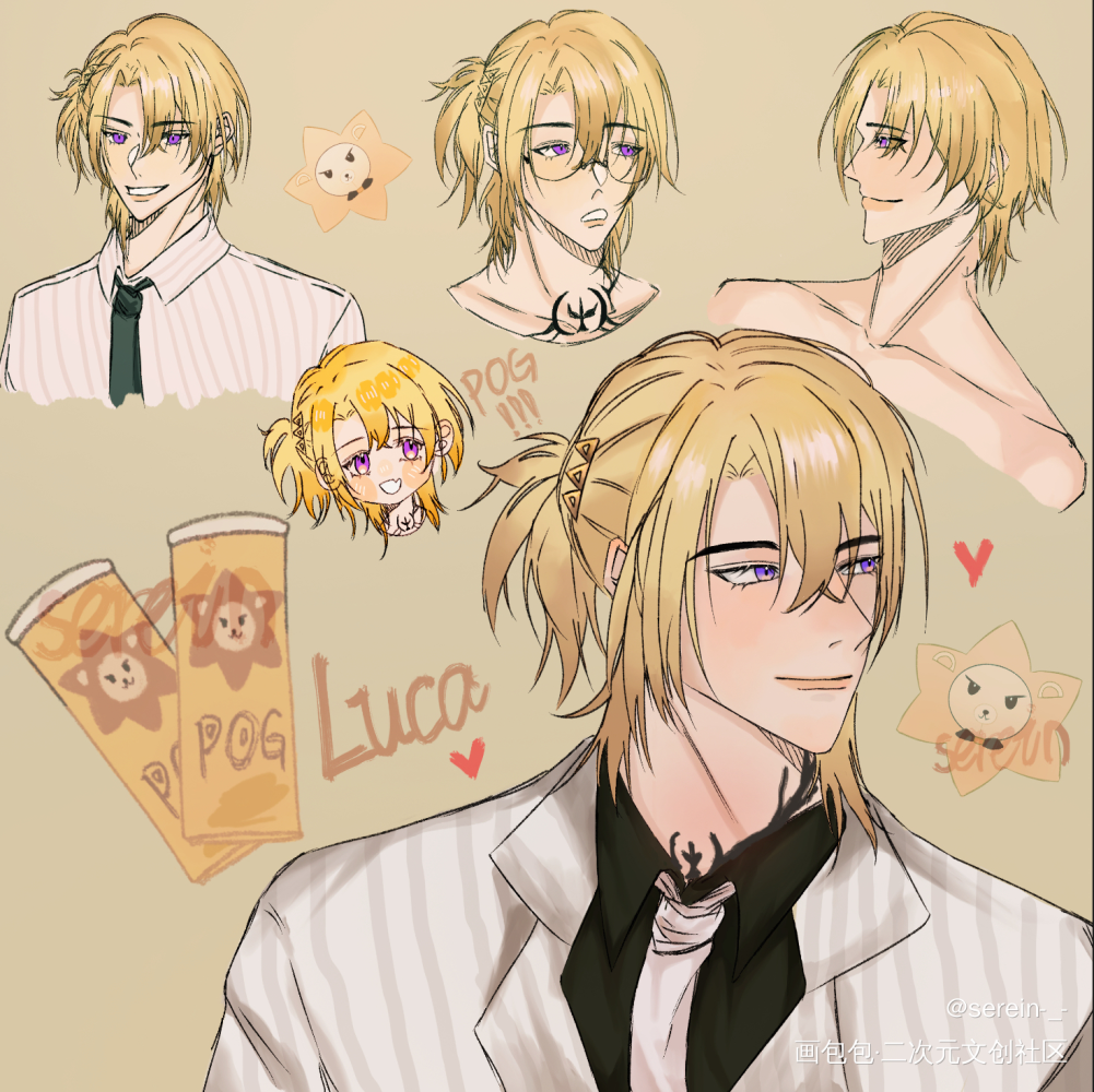 luca摸鱼🥳_luxiemLucakaneshiro绘画作品
