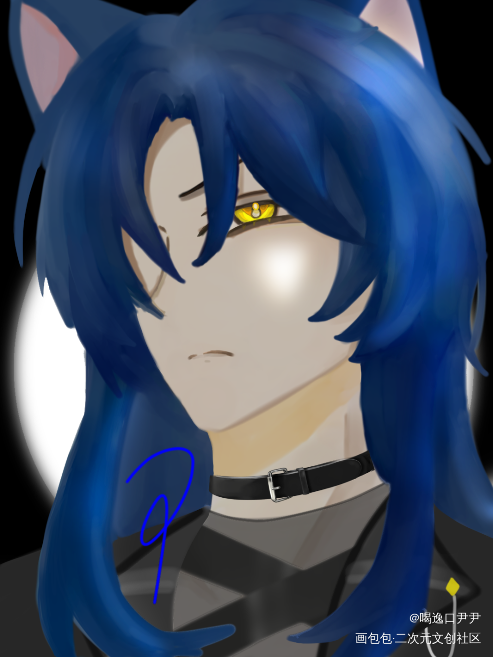 陆瑀‖_猫之宿约者绘画作品