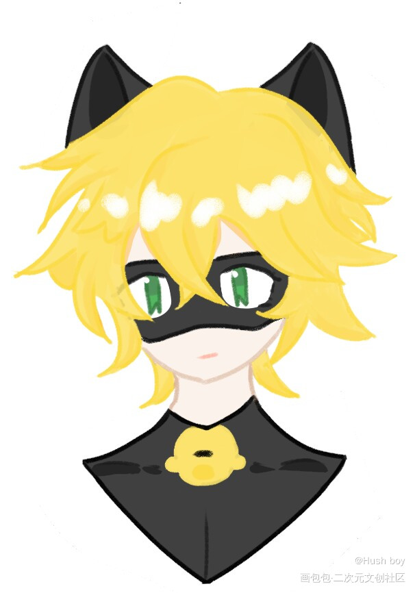 黑猫诺儿 艾俊_瓢虫雷迪瓢虫少女绘画作品