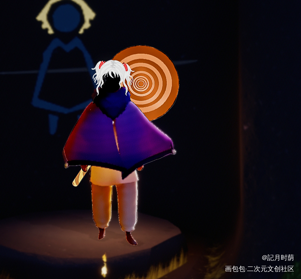 光遇版黑月铁骑_光遇黑月铁骑偷星九月天绘画绘画作品
