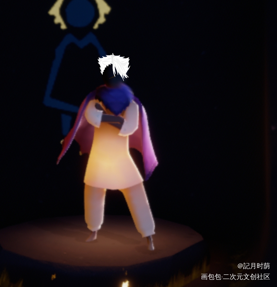 光遇版黑月铁骑_光遇黑月铁骑偷星九月天绘画绘画作品