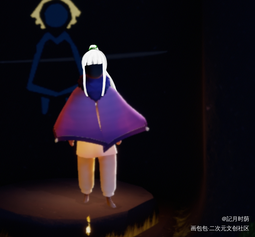 光遇版黑月铁骑_光遇黑月铁骑偷星九月天绘画绘画作品