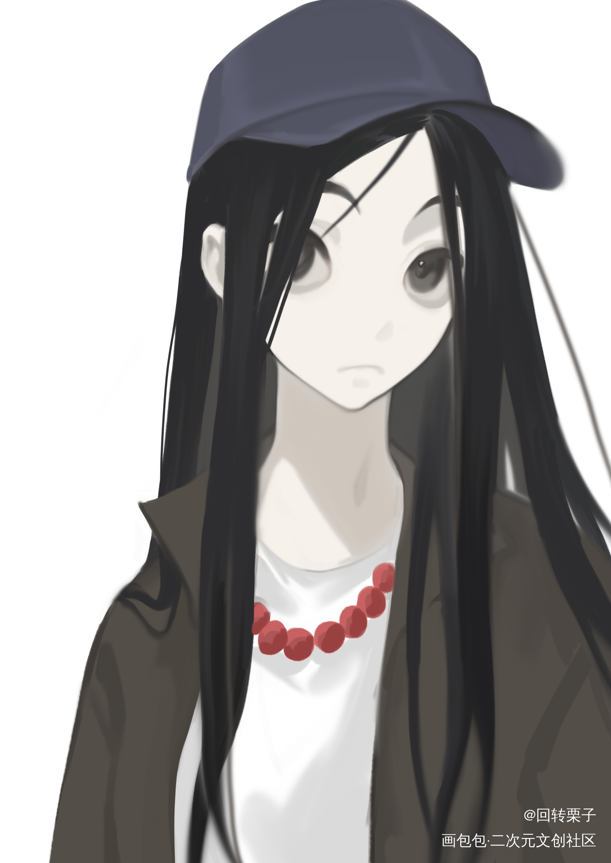 宝宝_一人之下冯宝宝平涂日系绘画作品