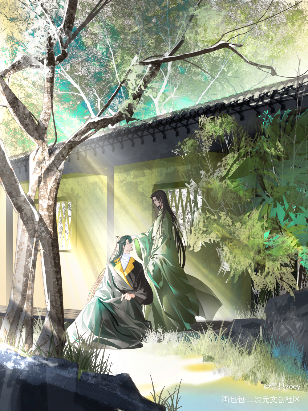 _针锋对决188男团原顾顾青裴绘画作品