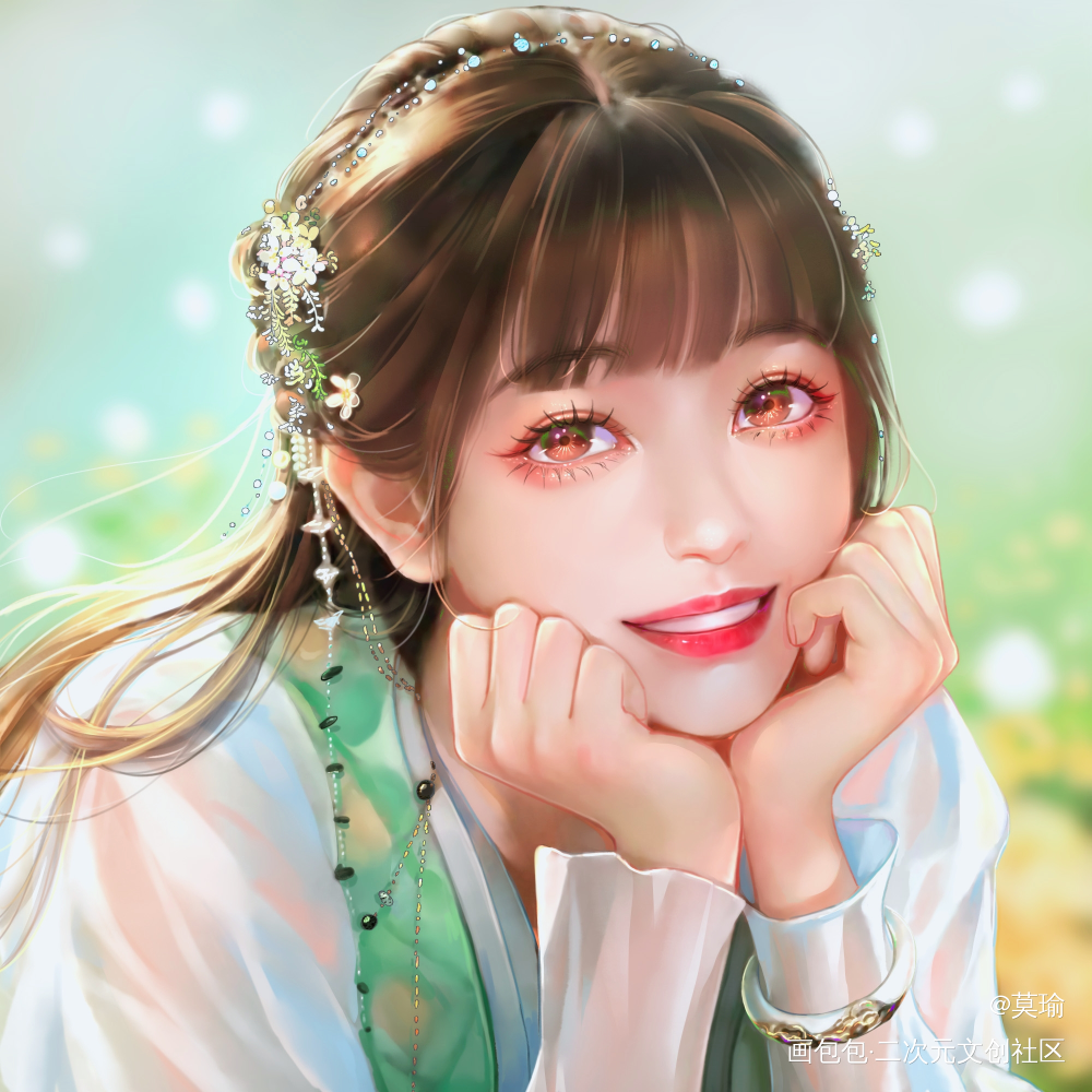 大强会找到他的小兰花的_虞书欣古风人物古风头像插画小兰花苍兰诀头像约稿约稿绘画绘画作品