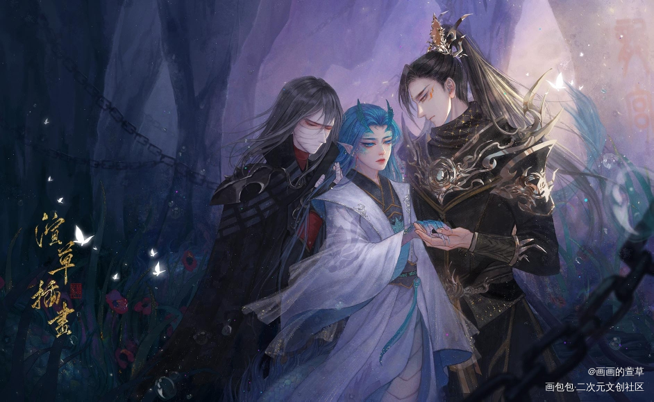 木泽乙_哪吒之魔童降世摸鱼页古风我要上首推摸鱼绘画绘画作品