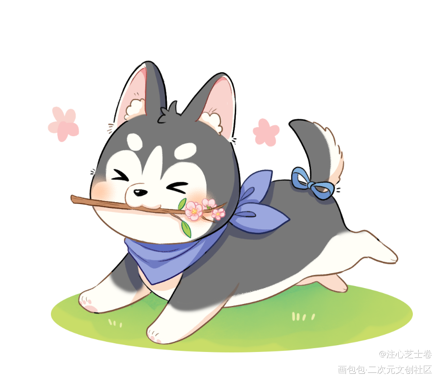 _二哈和他的白猫师尊燃晚墨燃楚晚宁绘画作品