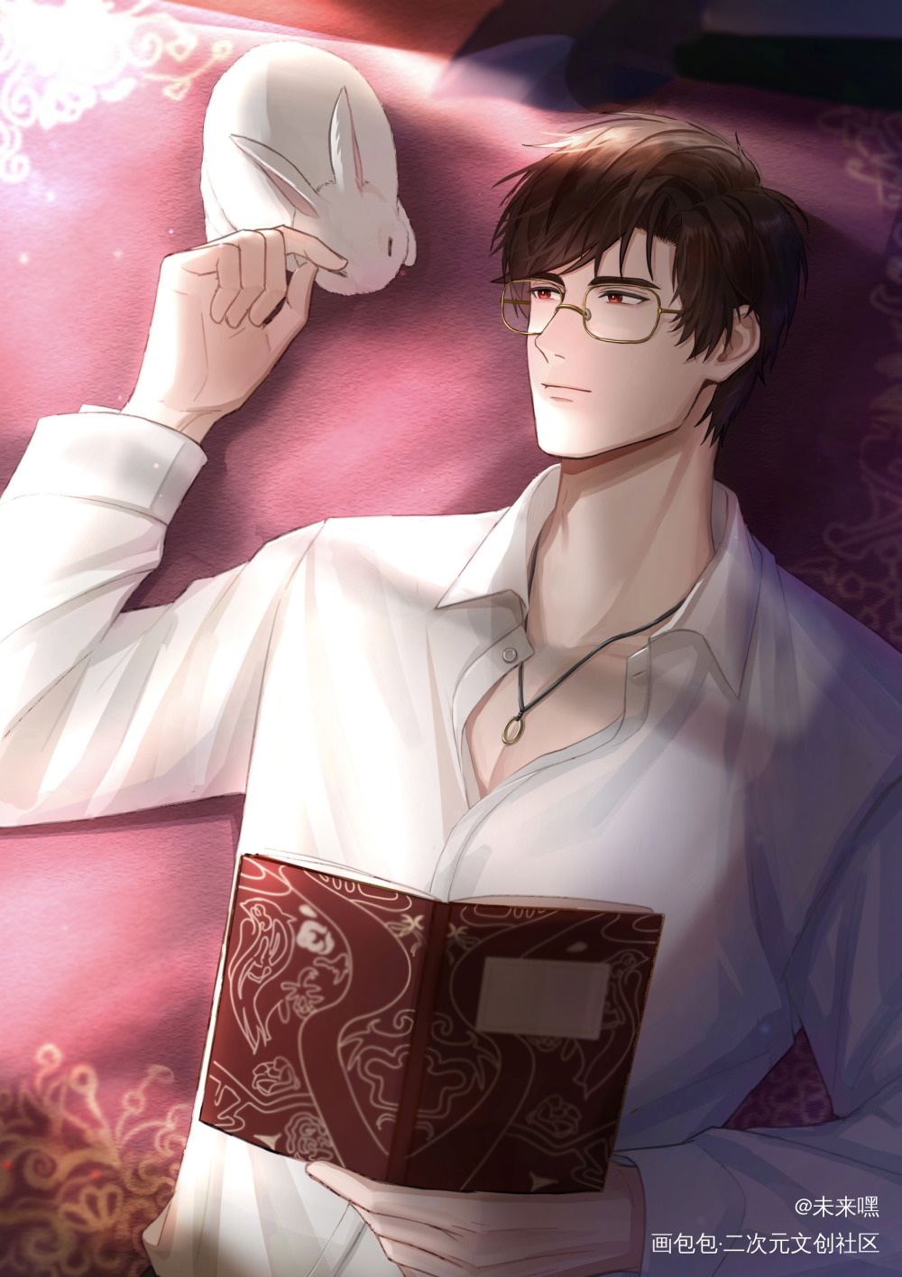 _光与夜之恋陆沉绘画作品