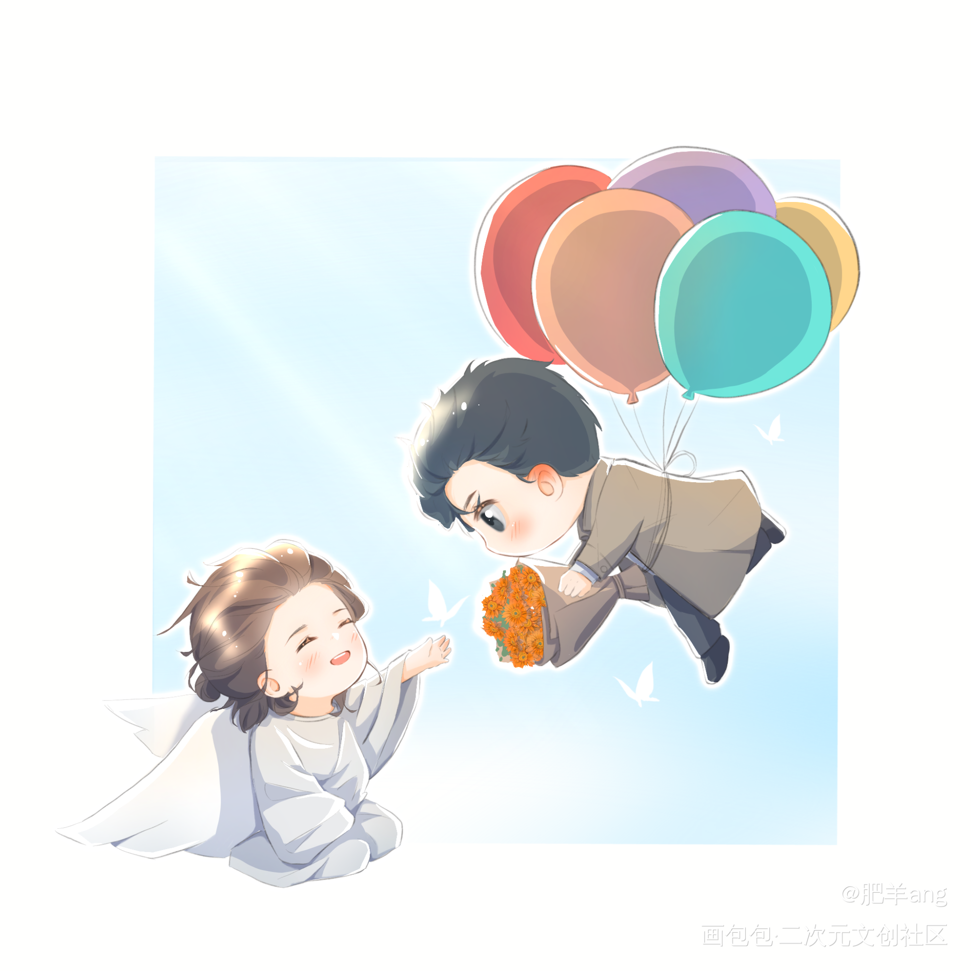 燎原_燎原Q版不问三九绘画作品