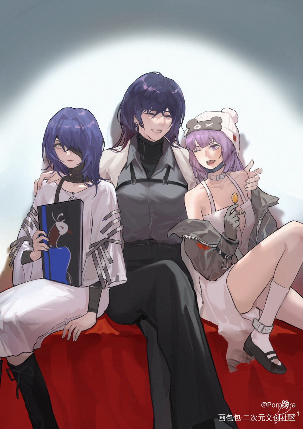女局贴贴_插画无期迷途绘画作品