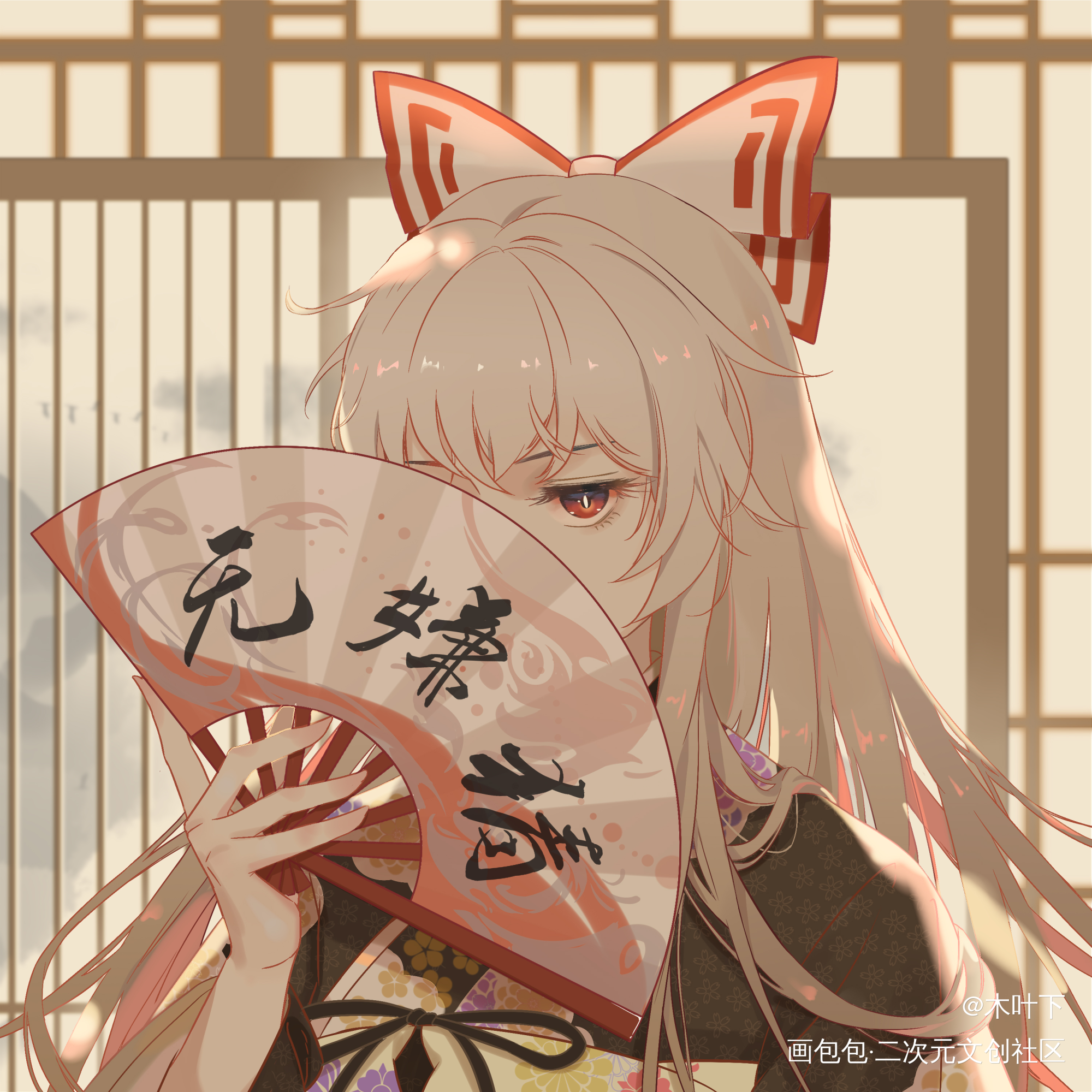 _蓬莱山辉夜藤原妹红头像绘画作品