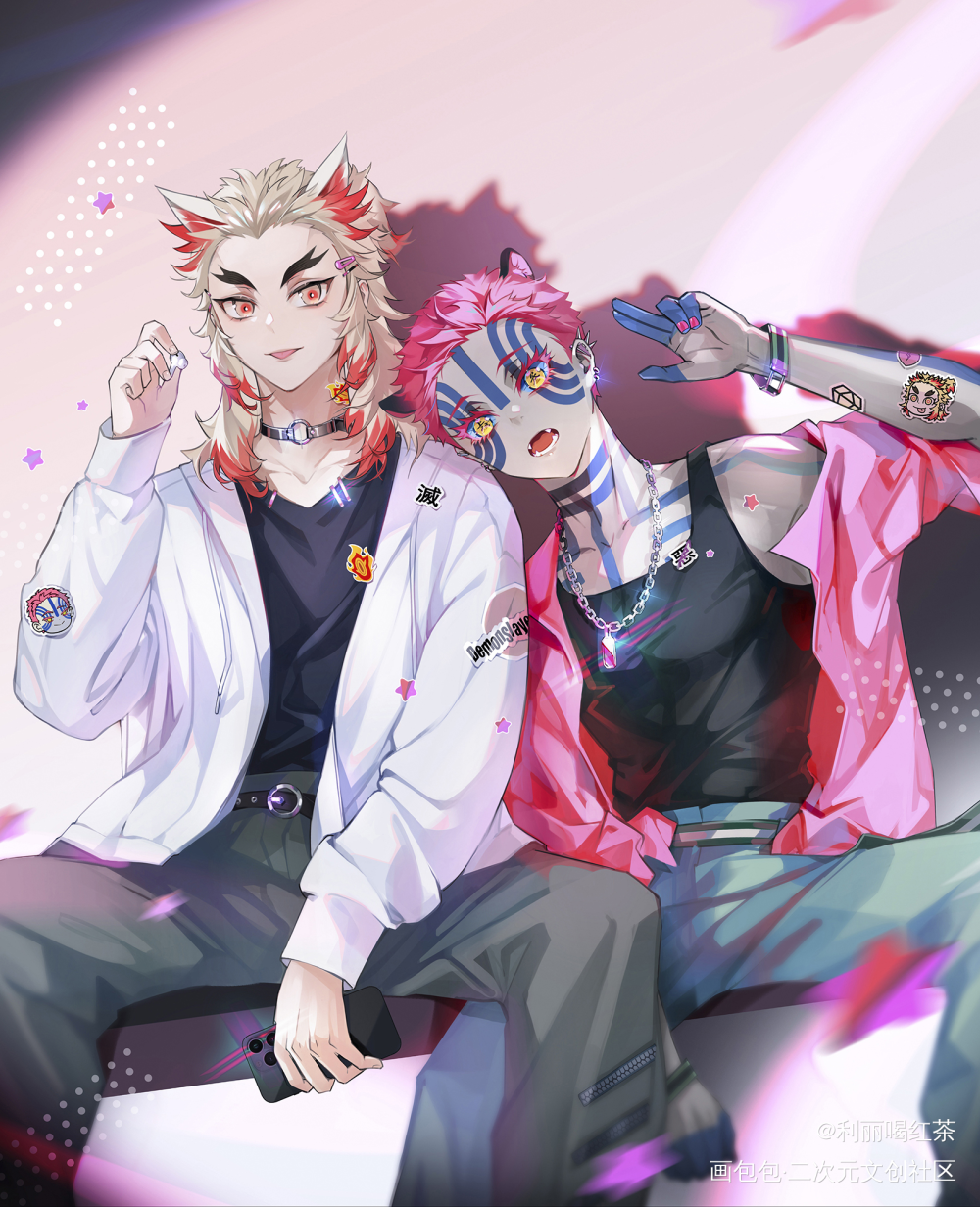 _鬼灭之刃炼狱杏寿郎绘画作品