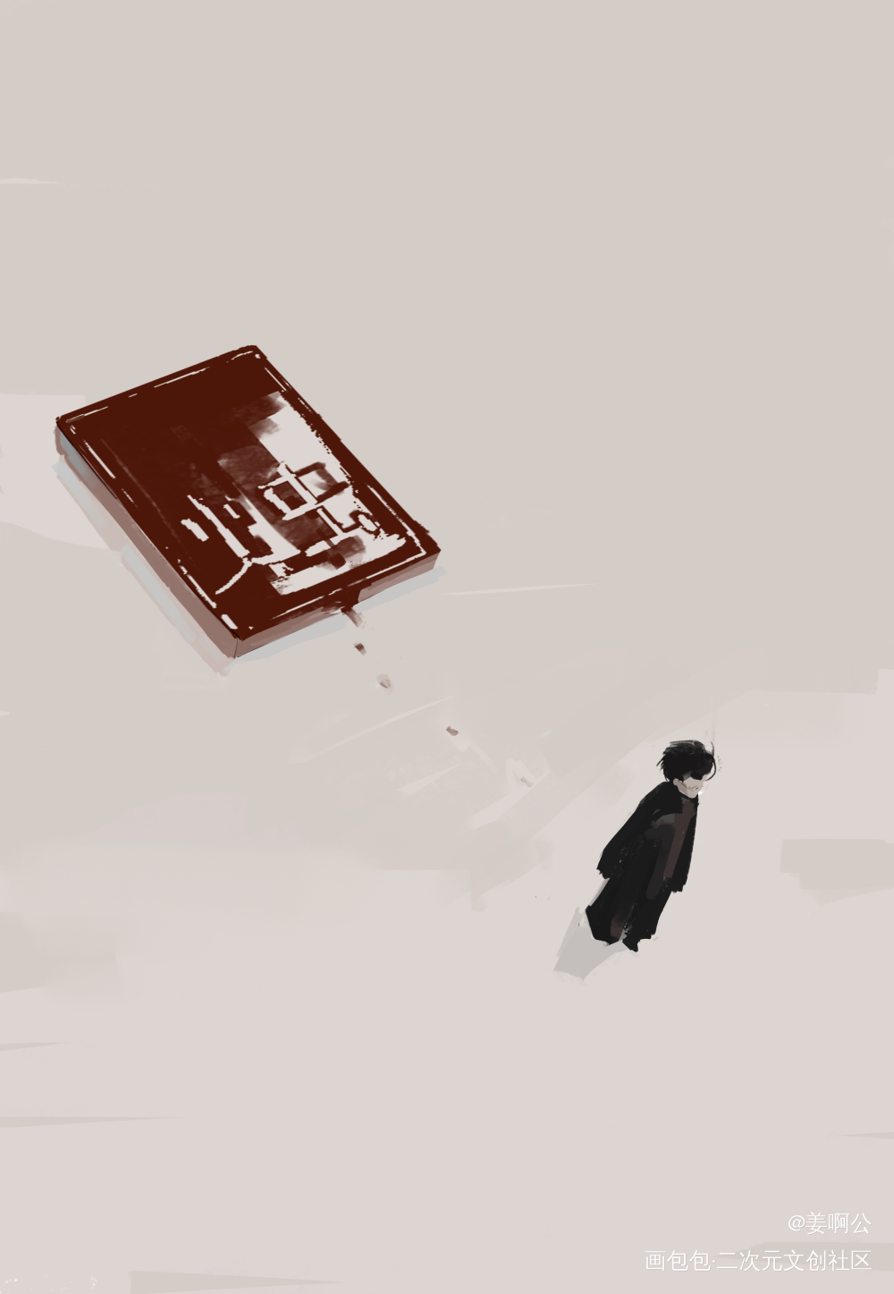 红烛_闻一多板绘插画绘画作品
