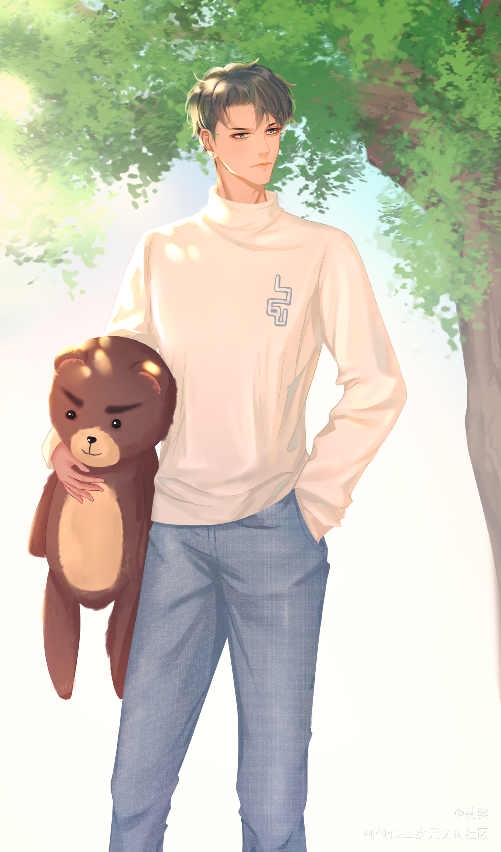 摸鱼_原创oc绘画作品