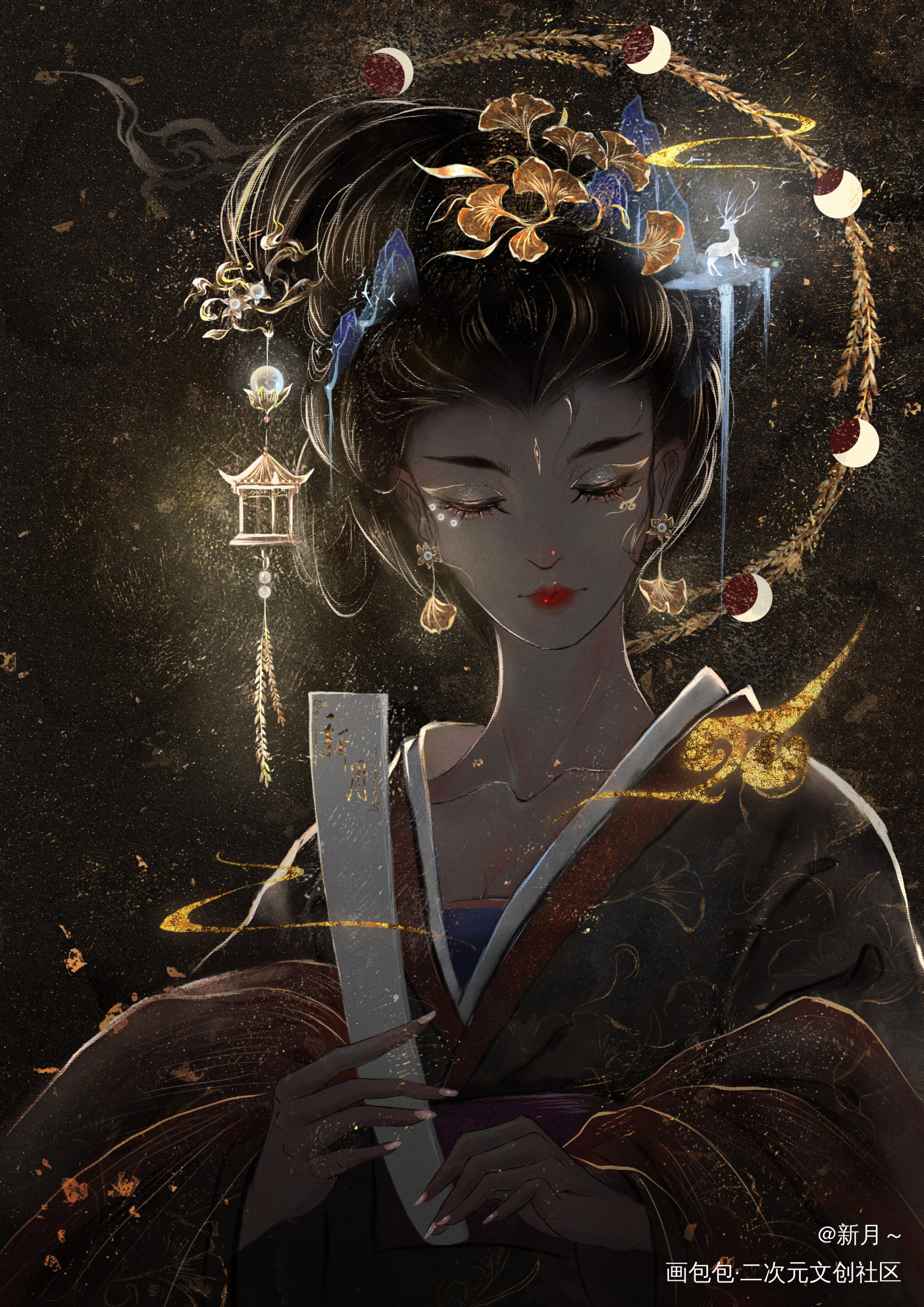 小仙女～_板绘涂摸鱼页插画绘画原创绘画作品