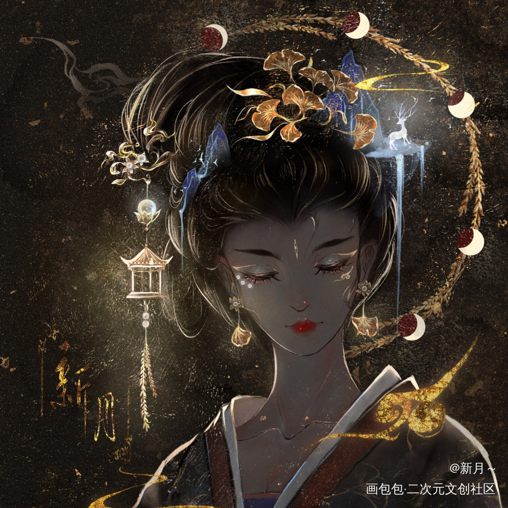 小仙女～_板绘涂摸鱼页插画绘画原创绘画作品