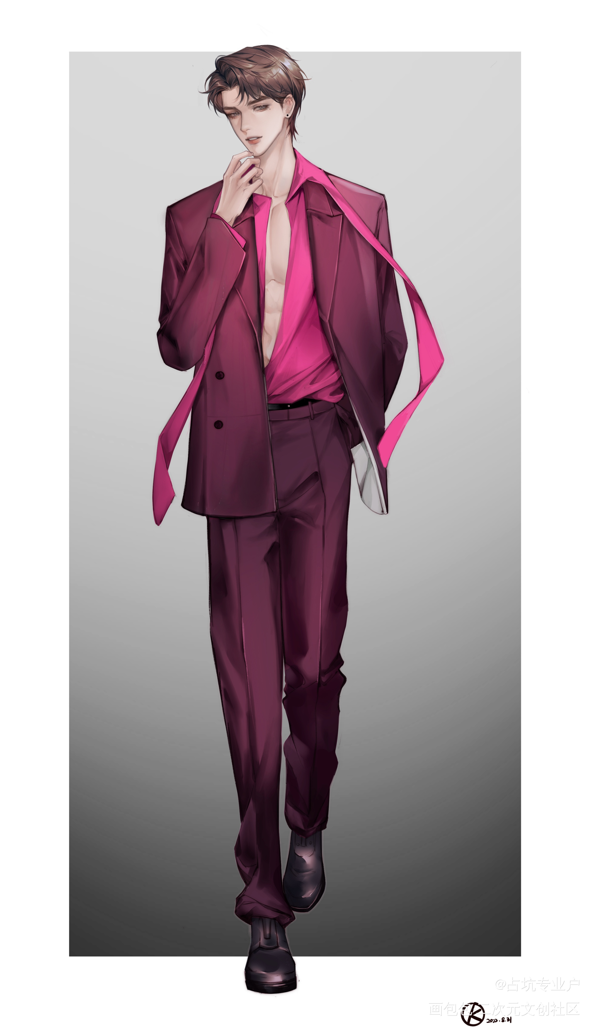 甜心_188男团赵锦辛绘画作品