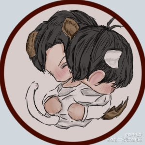 晚夜微雨问海棠，红莲水榭_二哈和他的白猫师尊绘画作品
