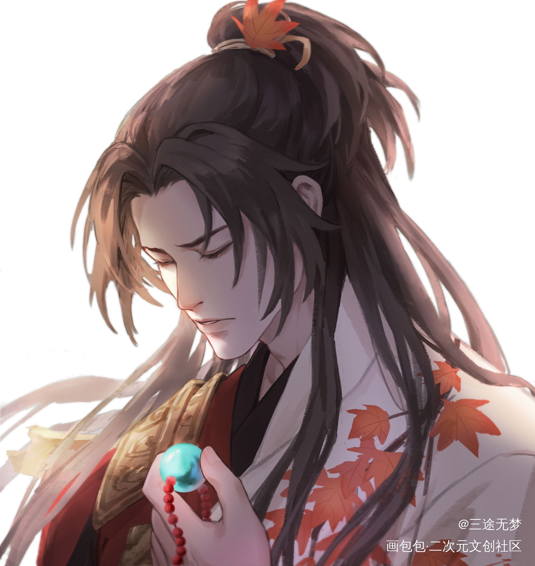 橘右京-枫霜尽_王者荣耀橘右京头像同人绘画绘画作品