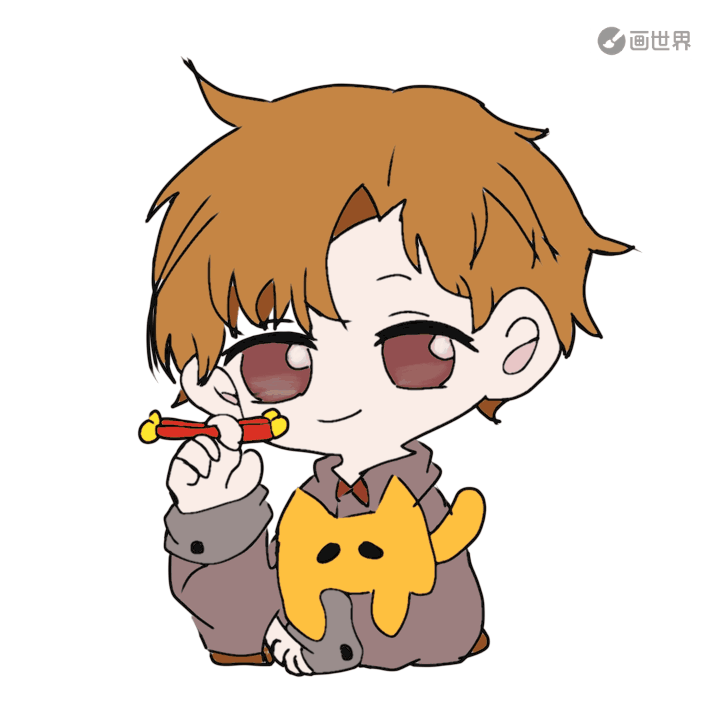 我最帅(⌯︎¤̴̶̷̀ᴗ¤̴̶_板绘涂Q版绘画作品