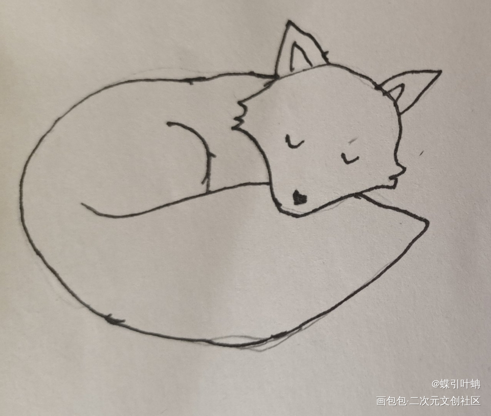 _圆珠笔摸鱼页绘画作品