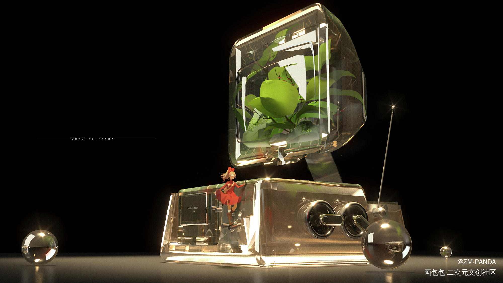 借物小人爱丽缇_同人借物小人爱丽缇3D辅助壁纸绘画绘画作品