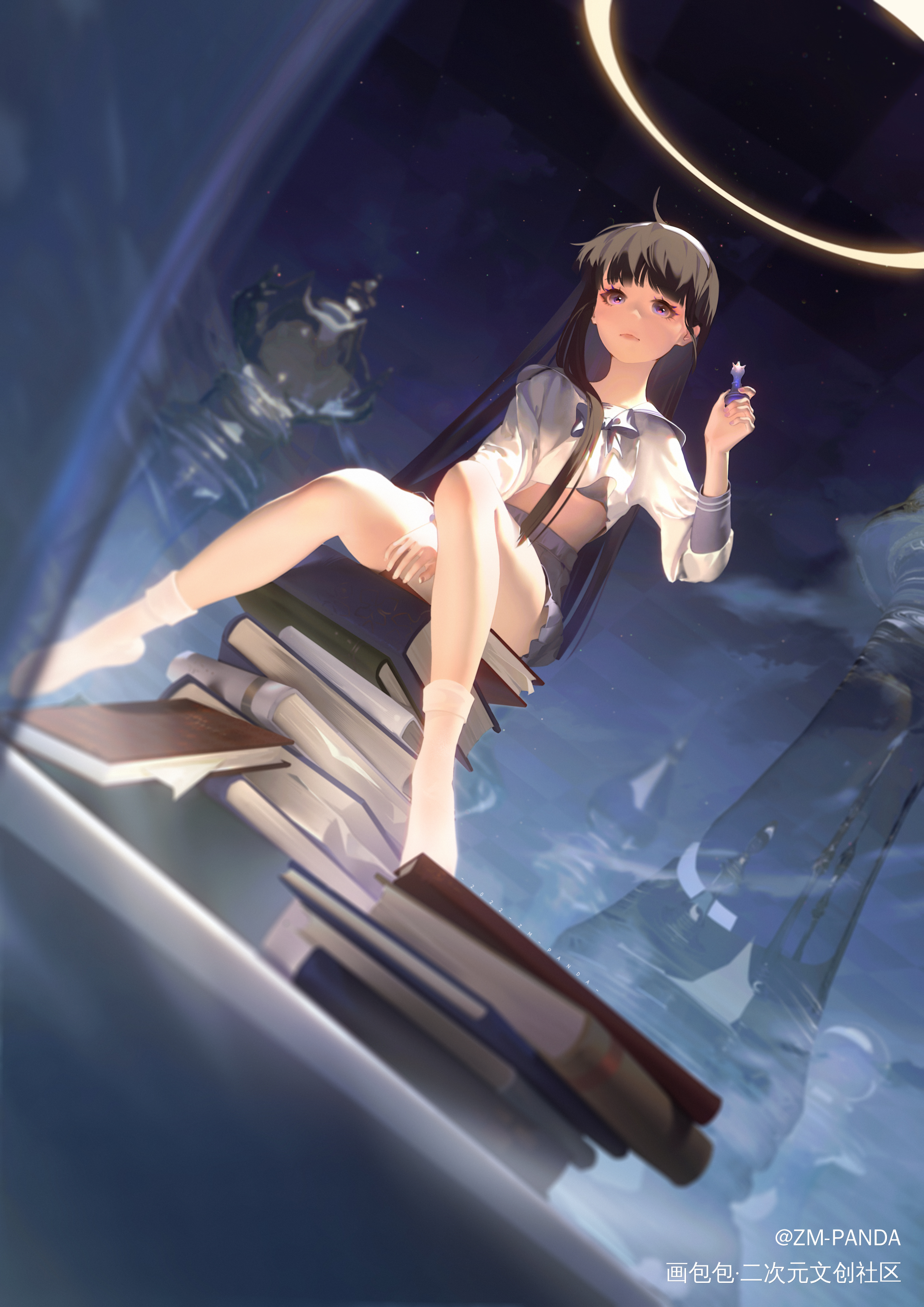 下棋_同人3D辅助壁纸绘画绘画作品