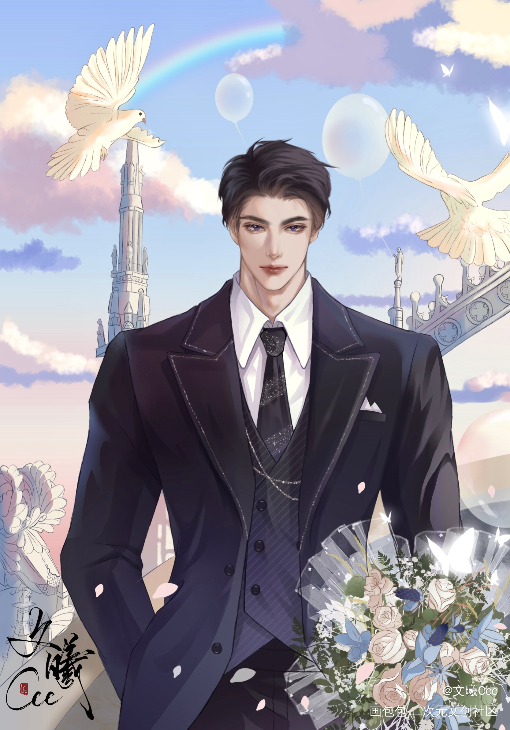 12周年～_娘娘腔188男团群秀李程秀邵群绘画作品