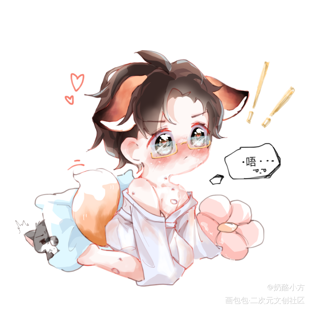 顾天仙_针锋对决188男团原炀顾青裴Ｑ版绘画作品