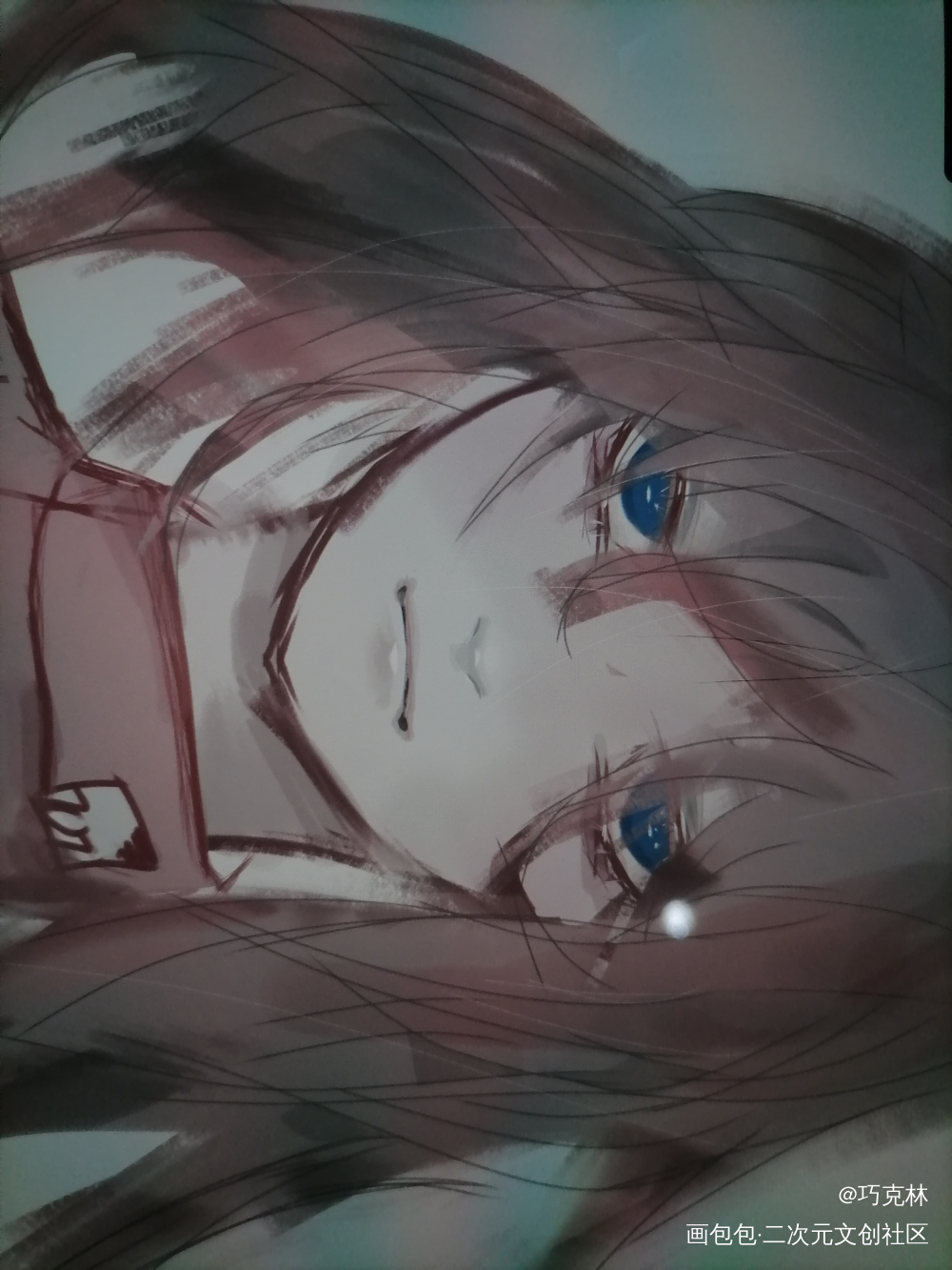 乱战美人_摸鱼页手绘平涂oc绘画作品