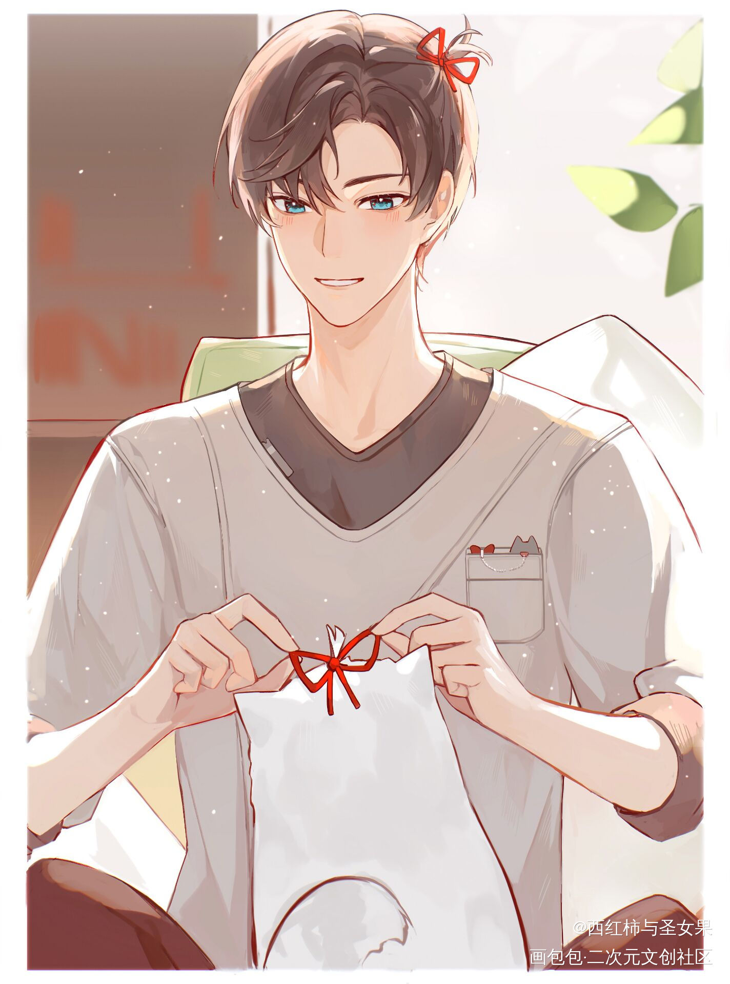 一些未定涂鸦_未定事件簿陆景和夏彦莫弈左然绘画作品
