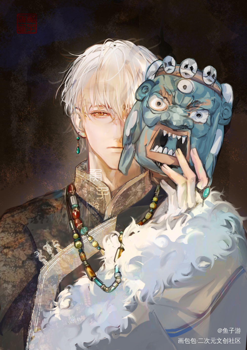 齐司礼·凝_光与夜之恋齐司礼绘画作品