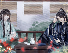 烟雨•严峫江停_绘画作品