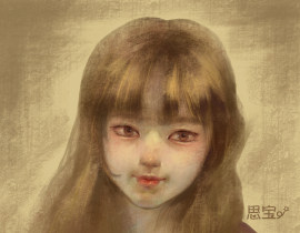 女生头像_绘画作品