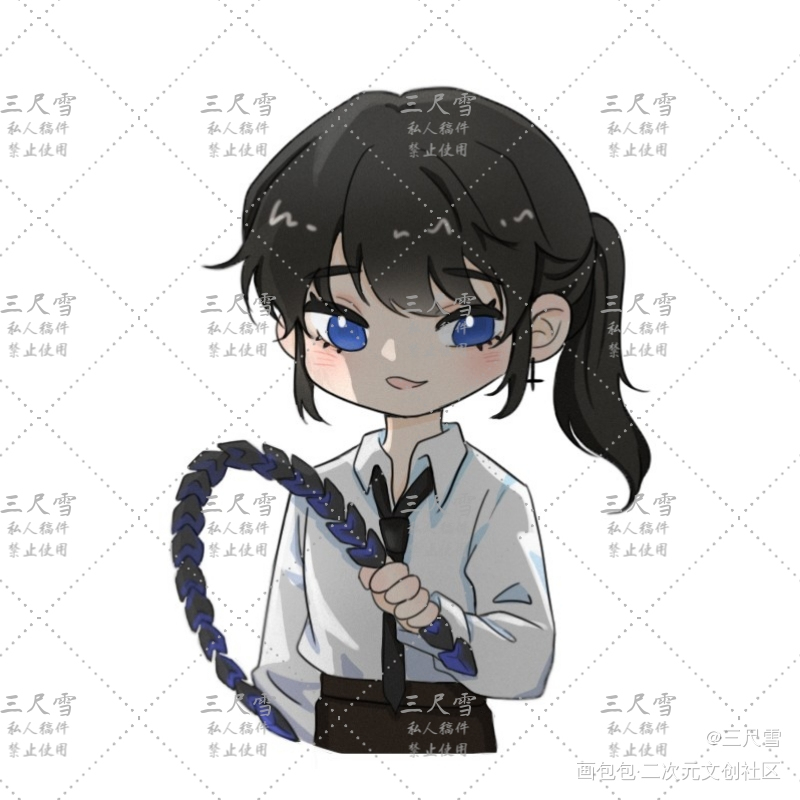 花露水_我在惊悚游戏里封神白六绘画作品