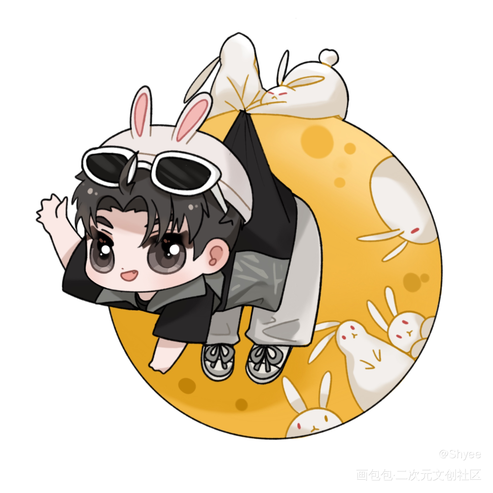 中秋快乐~_王鹤棣苍兰诀绘画作品