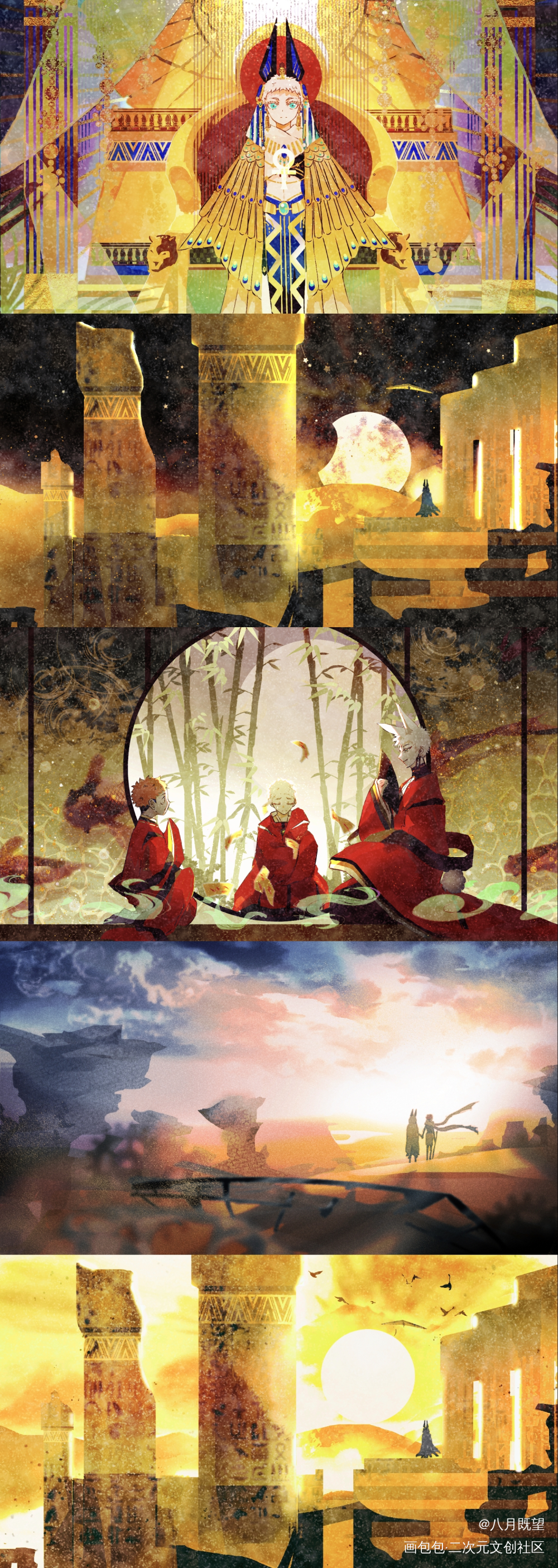 _咒术回战五悠虎杖悠仁五条悟同人绘画作品