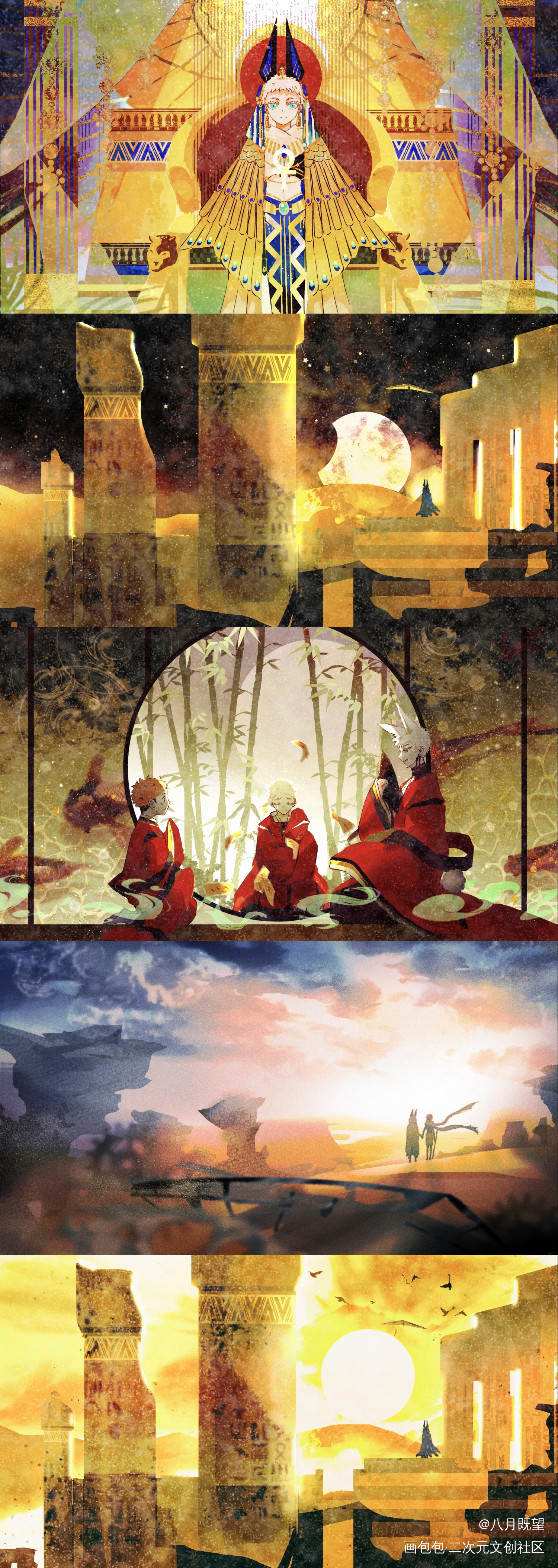 _咒术回战五悠虎杖悠仁五条悟同人绘画作品