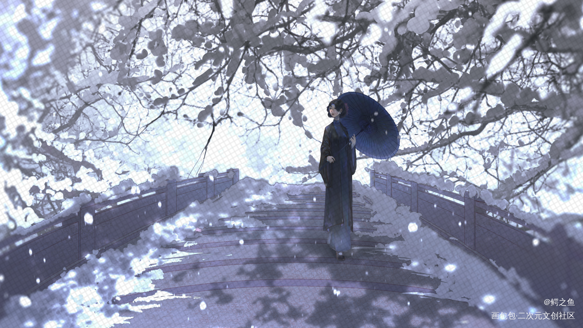 雪_绘画练习绘画绘画作品