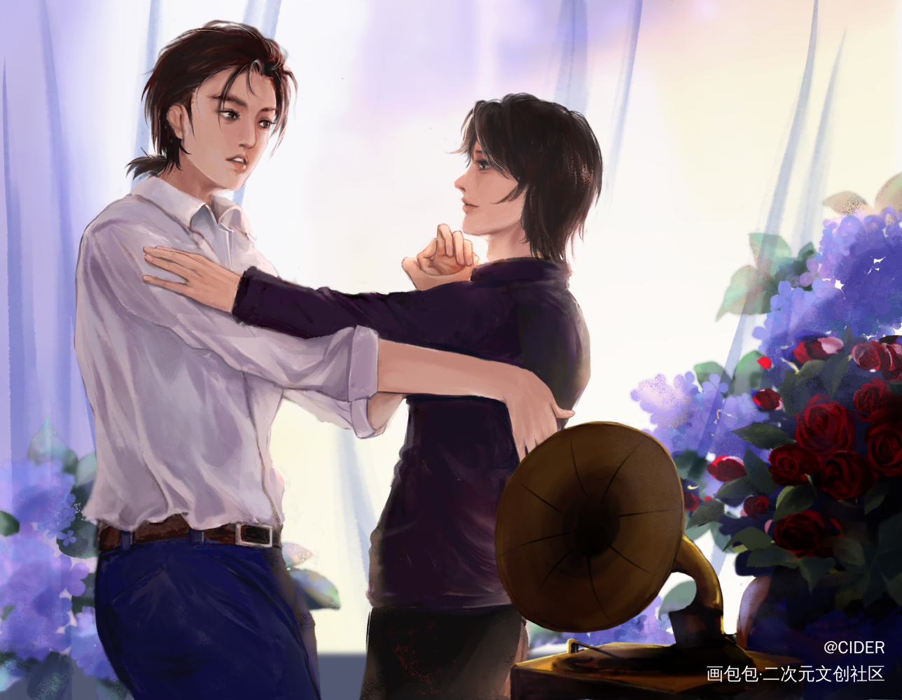 填坑_耳雅插画同人罪爱安格尔绘画作品