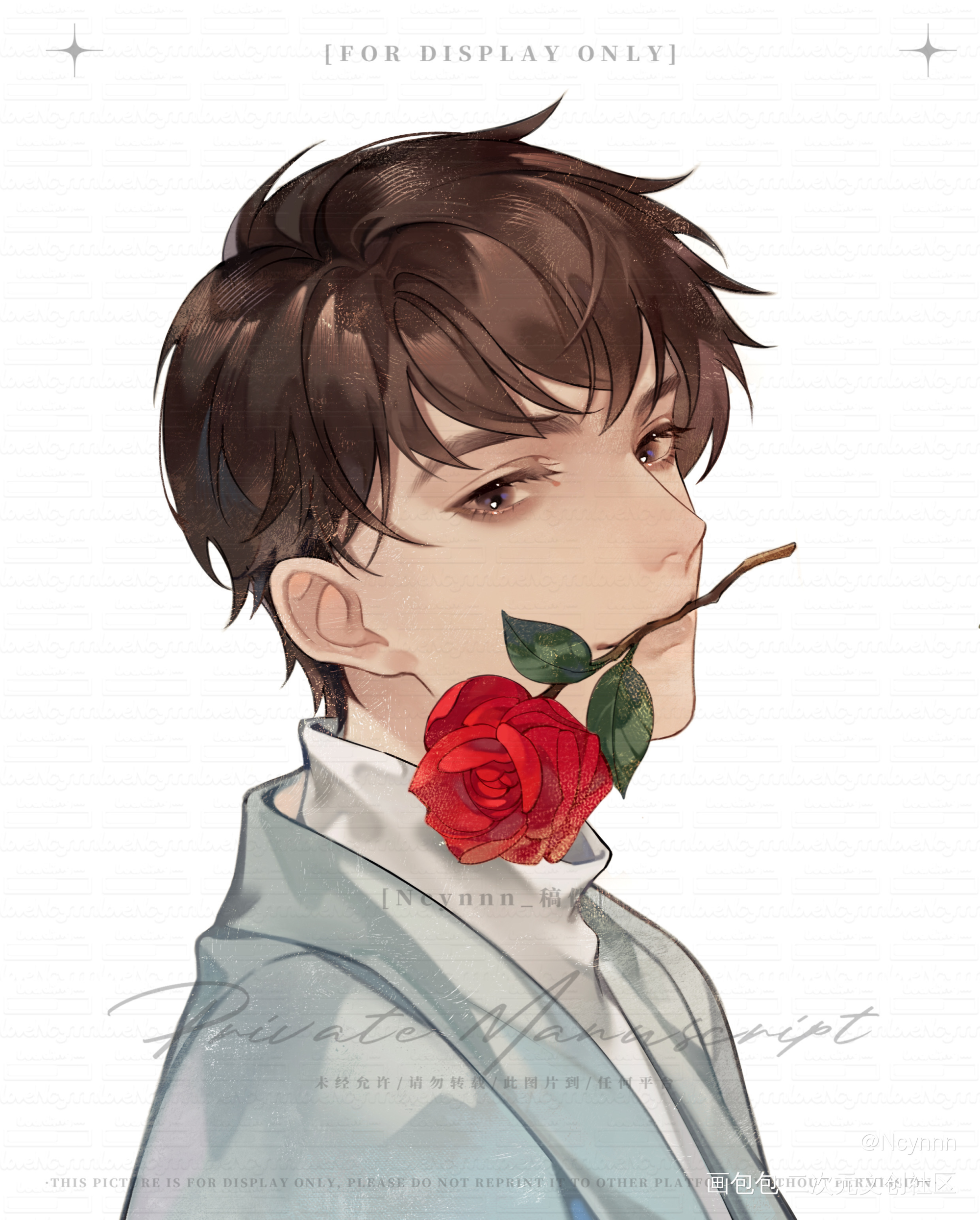 晏明修/周翔 晏周《瑰语》_职业替身188男团晏周周翔晏明修绘画作品