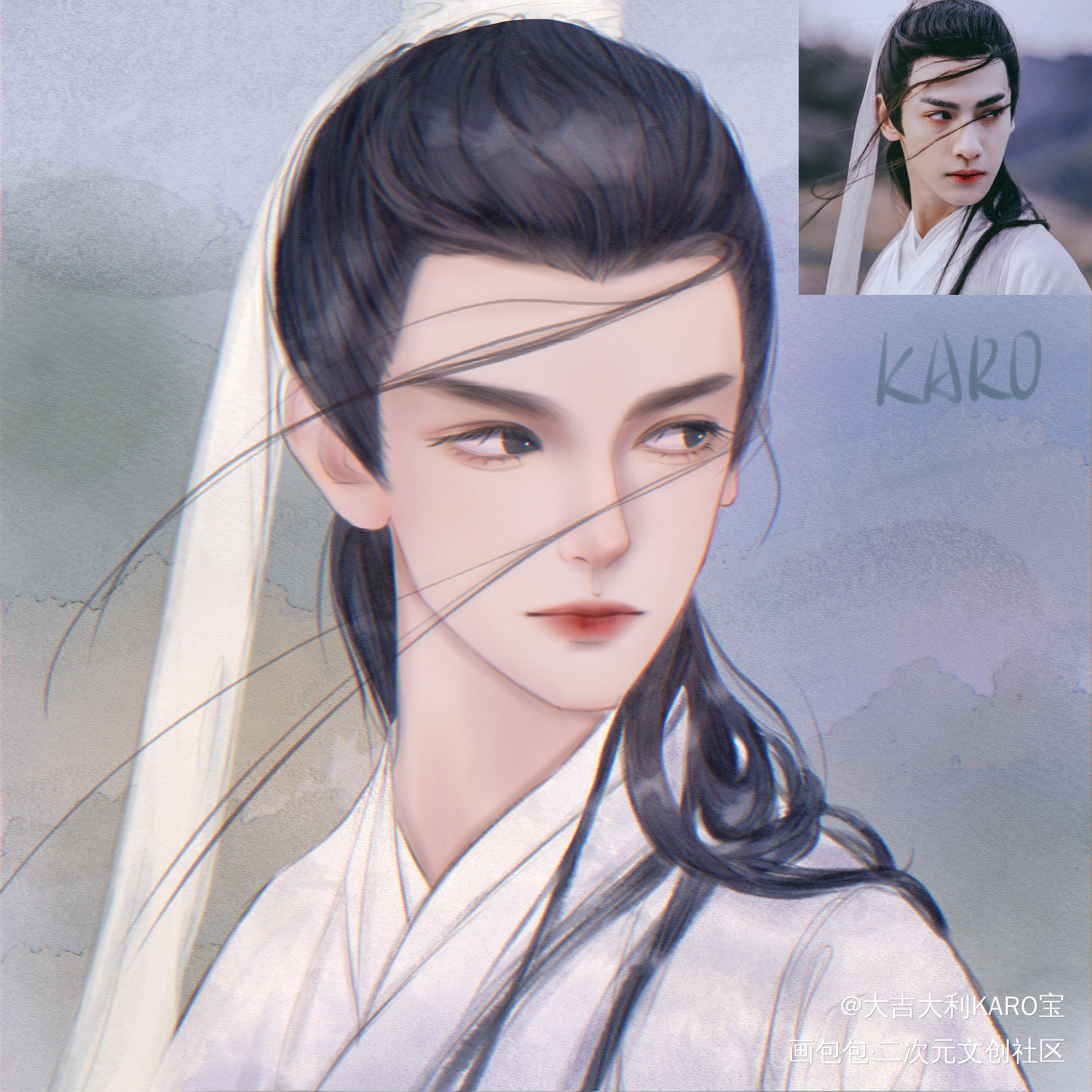 摸一摸润玉_板绘涂古风我要上首推头像我要上首页绘画作品