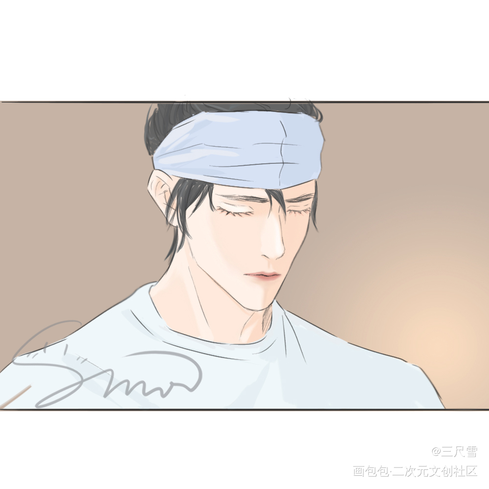 他回眸光也黯淡，他瞌眼佛也动容_新神榜杨戬杨戬绘画作品