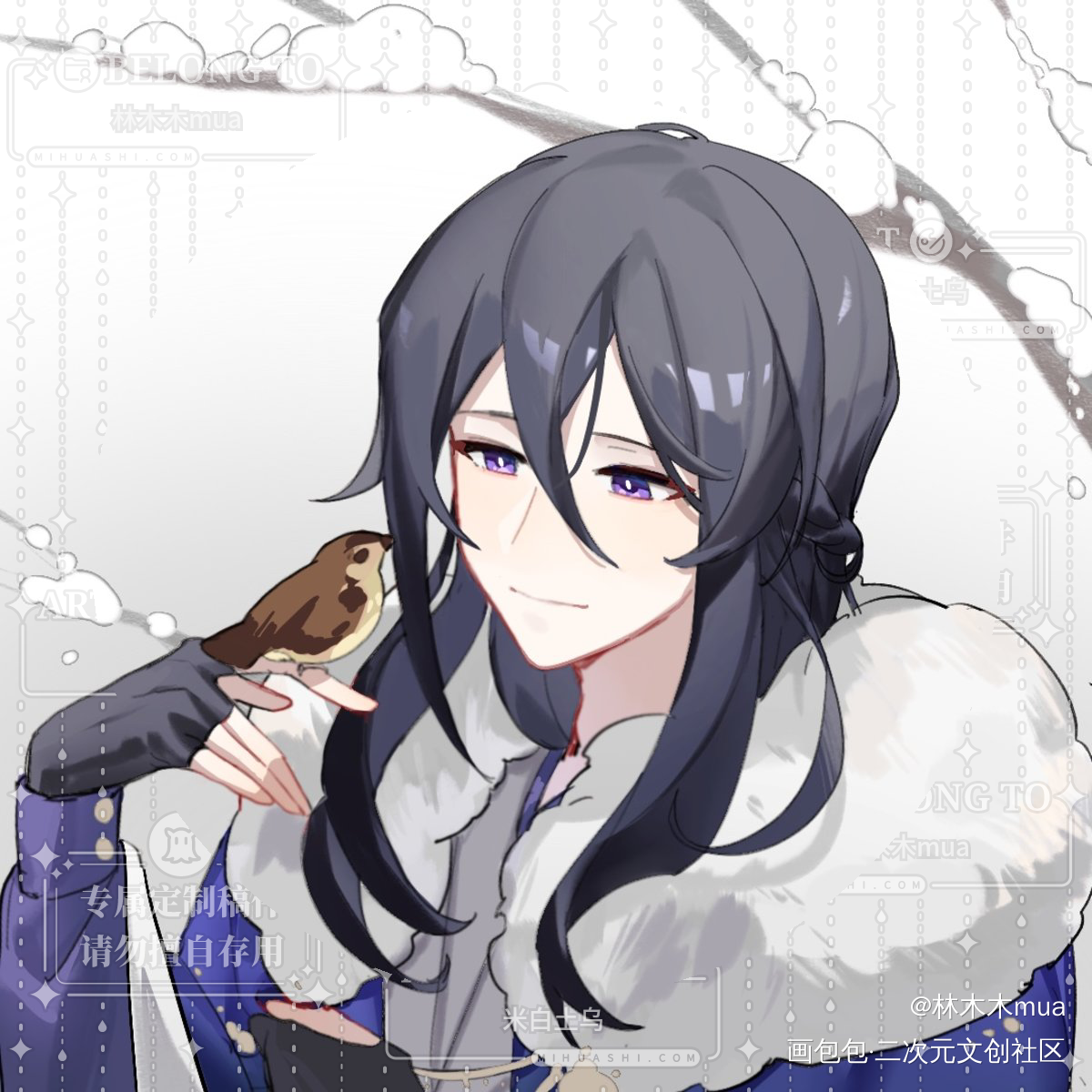 乌行雪 约稿存档_不见上仙三百年绘画作品