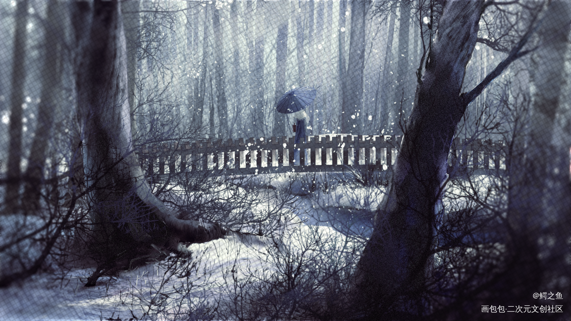 小雪_绘画练习绘画绘画作品