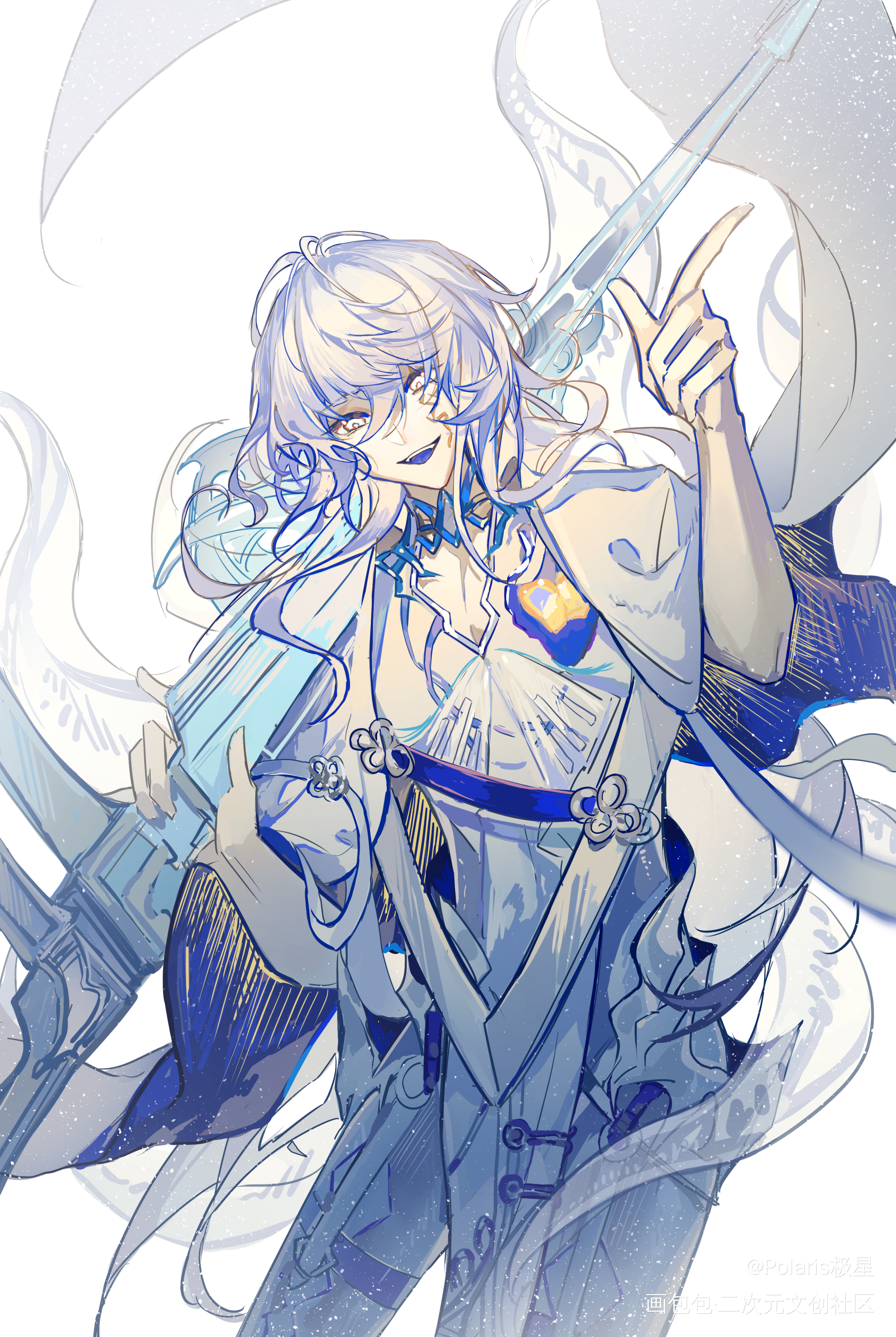 玻璃鱿鱼_食物语绘画原创绘画作品